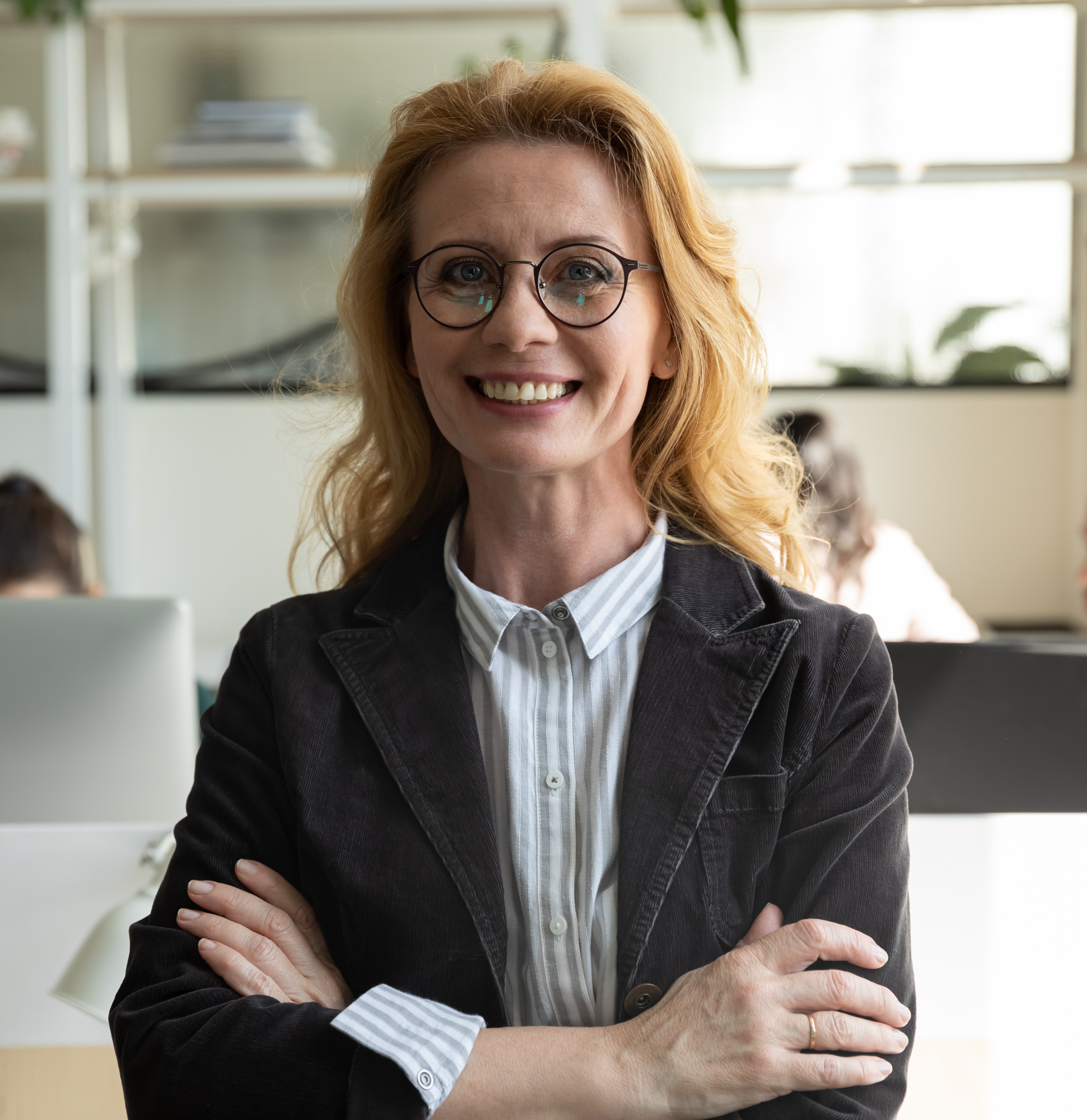 Diretor escolar satisfeito